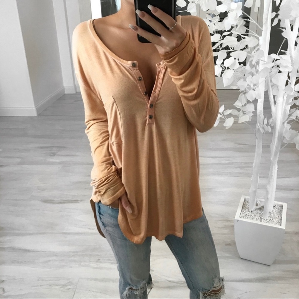 EKATTIRE Hendrix Vintage Sunrise Acid Henley